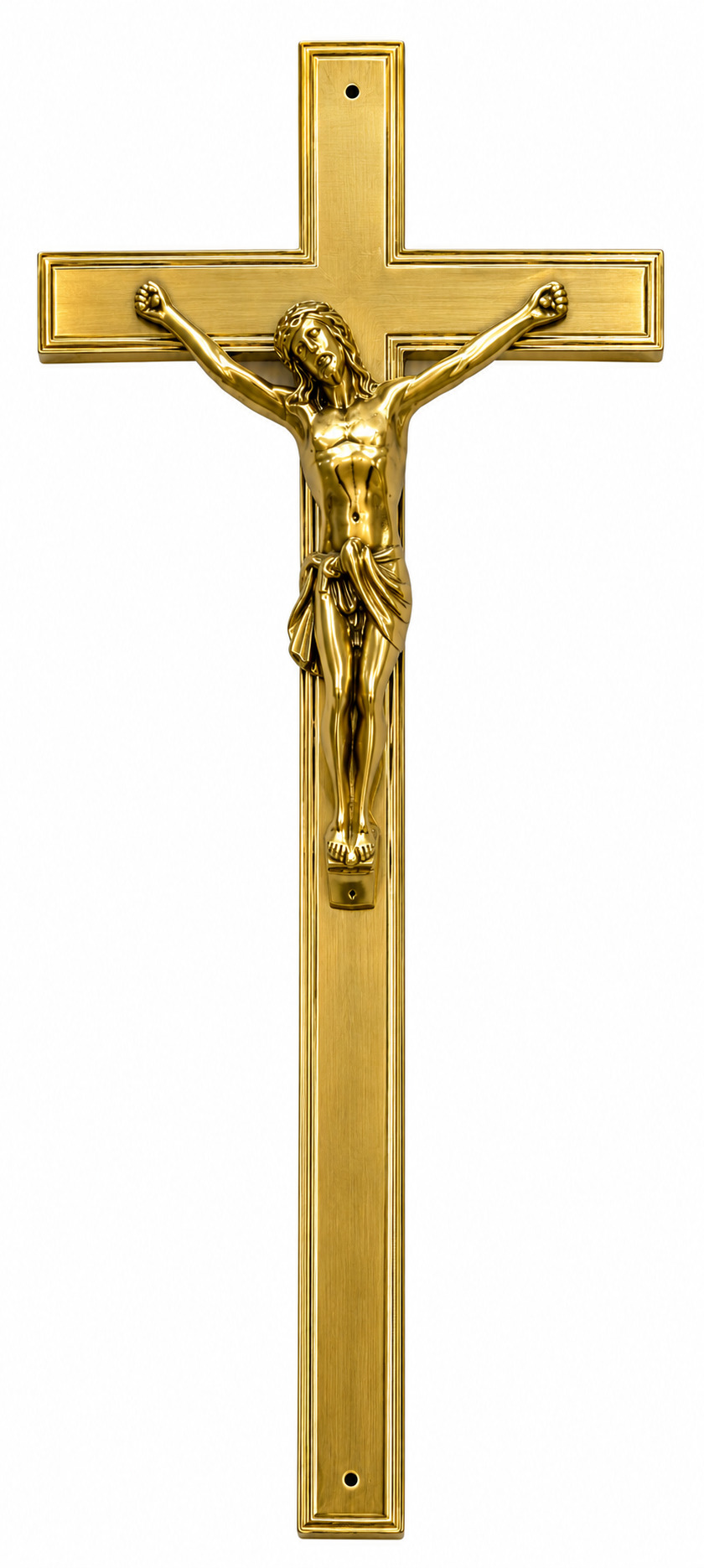 Croix torsad&eacute;e Laiton - Image 1