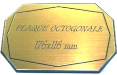 Plaque octogonales - Or x 100 - Image 1