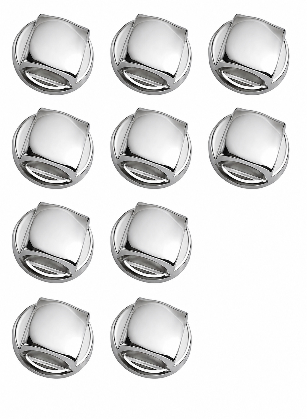 Cache vis carr&eacute; 1 piece ARGENT