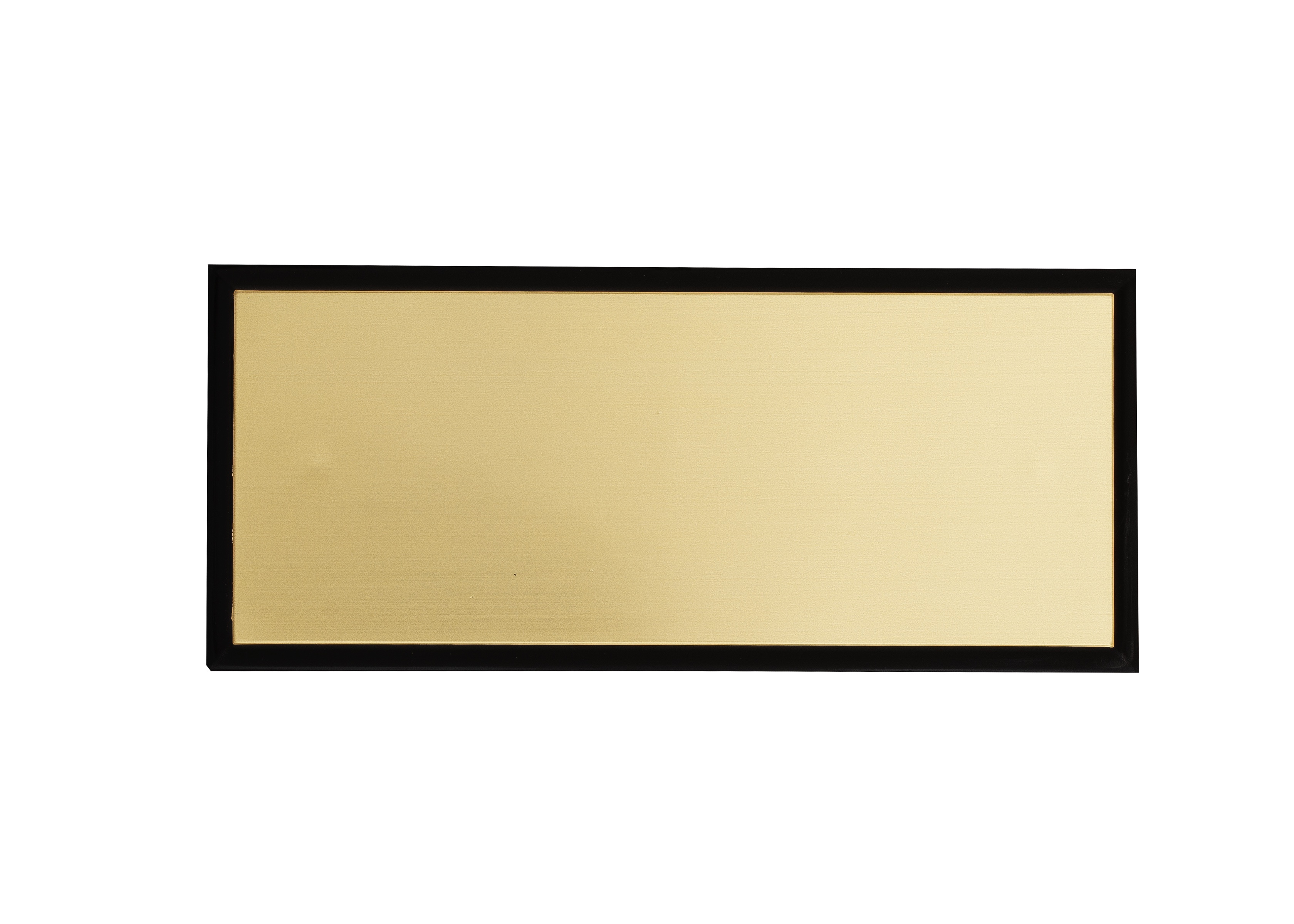 Plaque 16 x 7 Or - Chanfrein noir