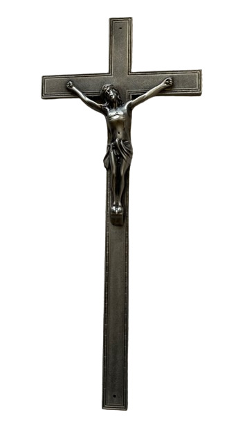 Croix torsad&eacute;e Argent