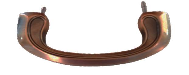 Poign&eacute;e OVALE (Demi &eacute;co) Vieux Bronze