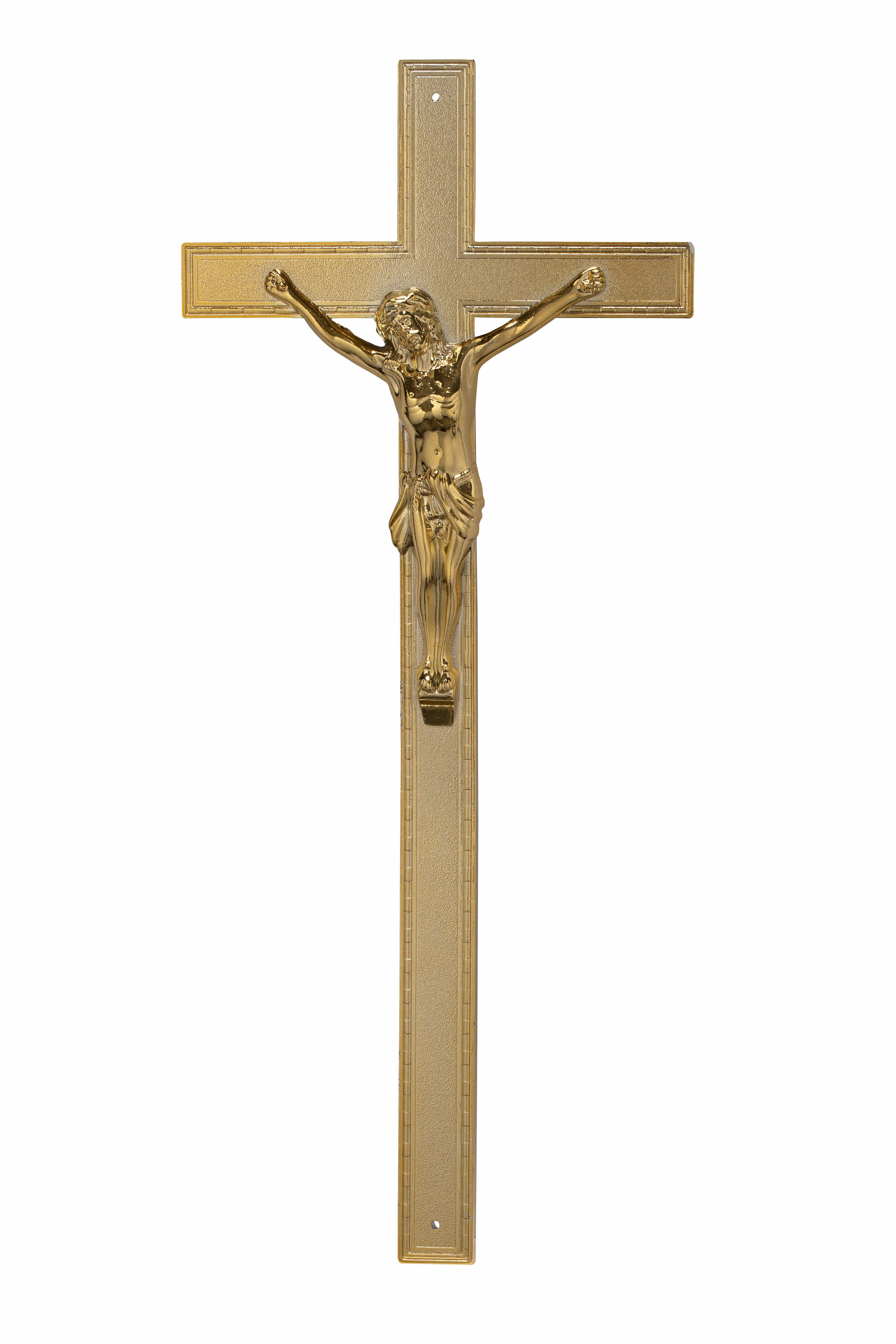 Croix plastique monobloc or